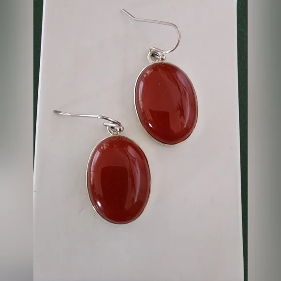 Carnelian Earrings - Picture 2 of 4